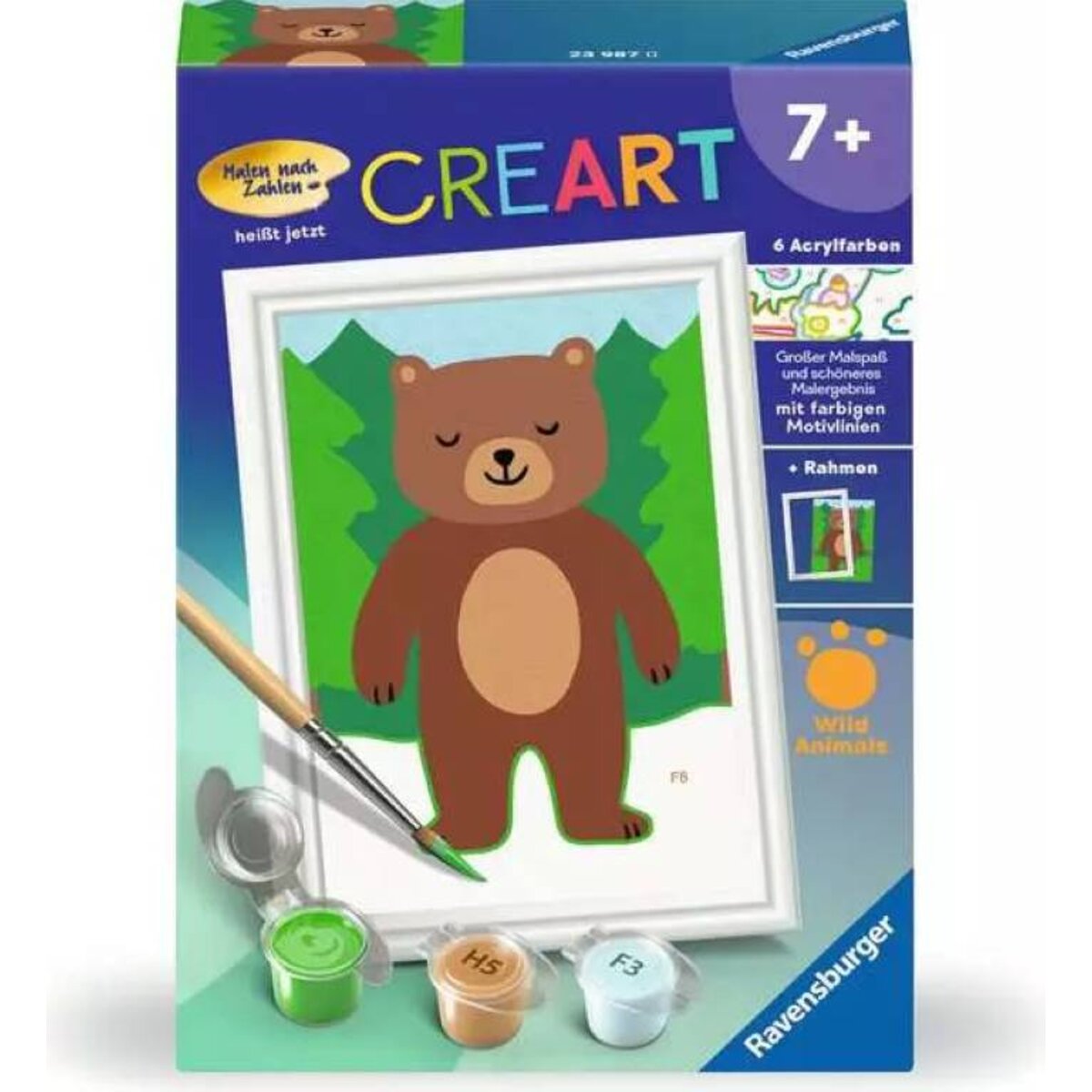 Ravensburger CreArt Malen nach Zahlen Kleiner Bär