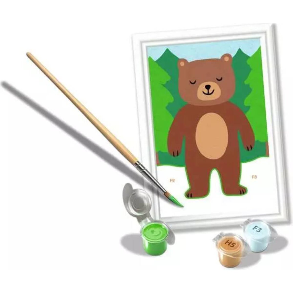 Ravensburger CreArt Malen nach Zahlen Kleiner Bär