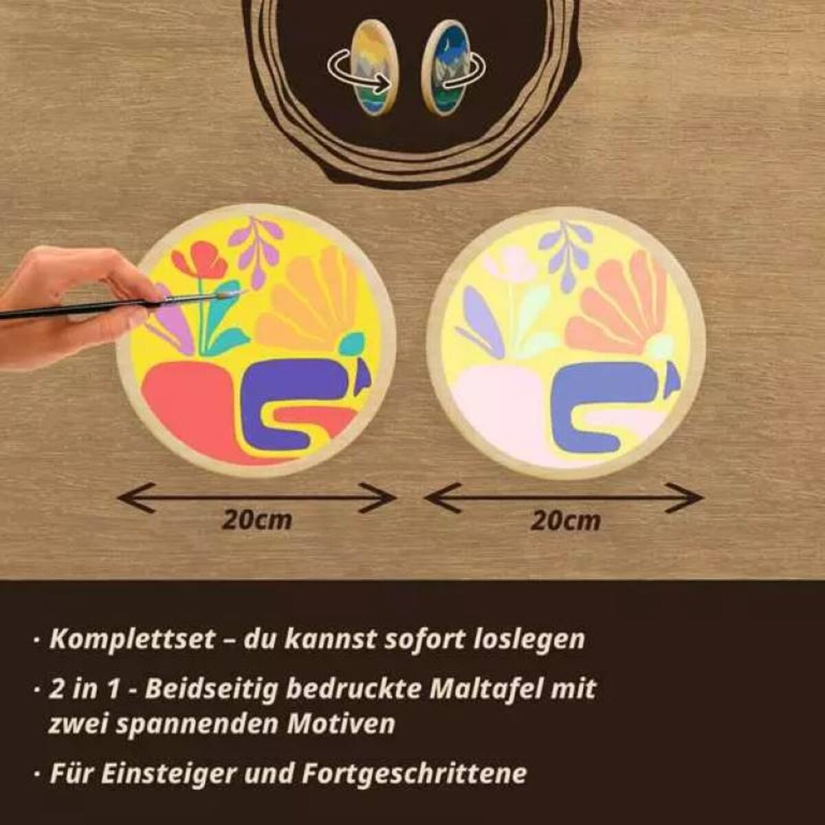 Ravensburger CreArt Malen nach Zahlen Organische Schwingungen