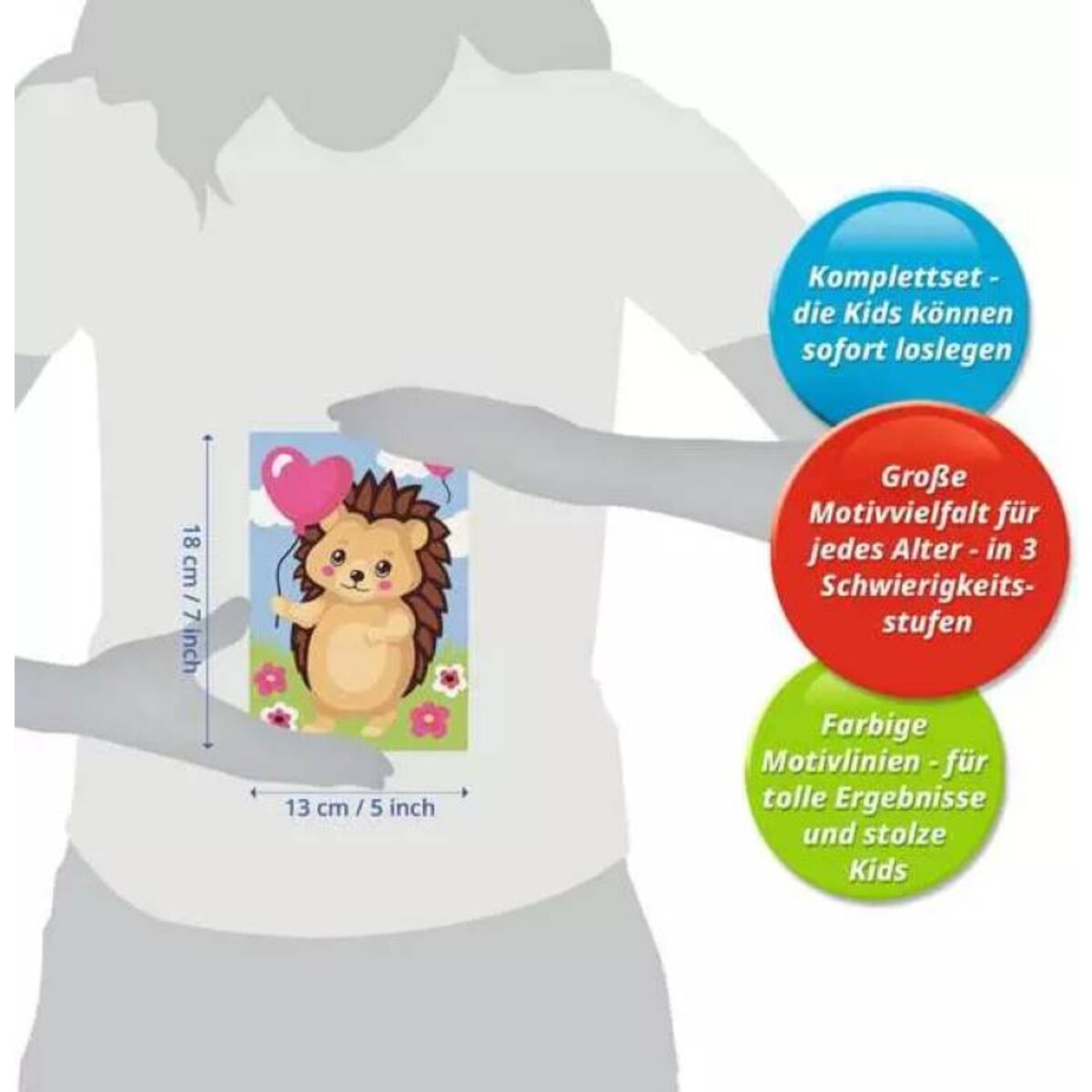 Ravensburger CreArt Malen nach Zahlen Herziger Igel