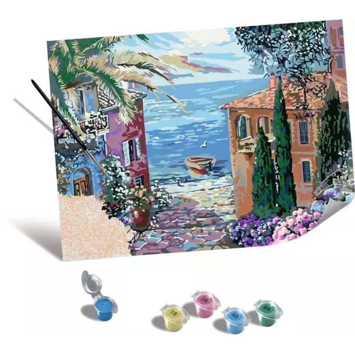 Ravensburger CreArt Malen nach Zahlen - Leinwand Mediterrane Landschaft