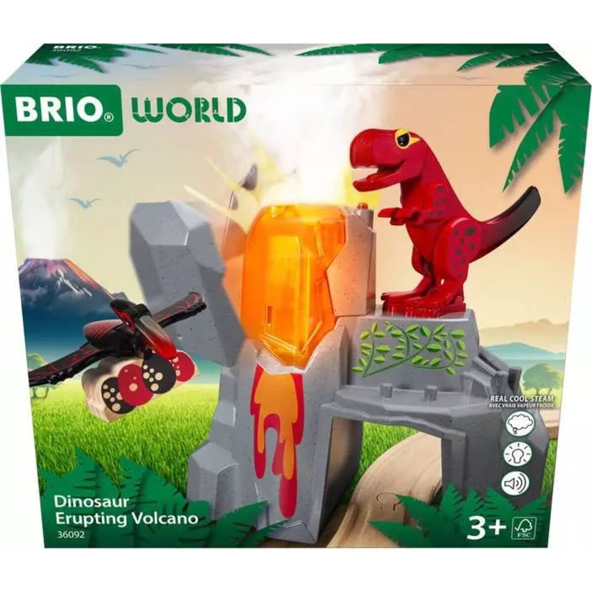BRIO Dinosaurier-Vulkan mit Ausbruchsfunktion
