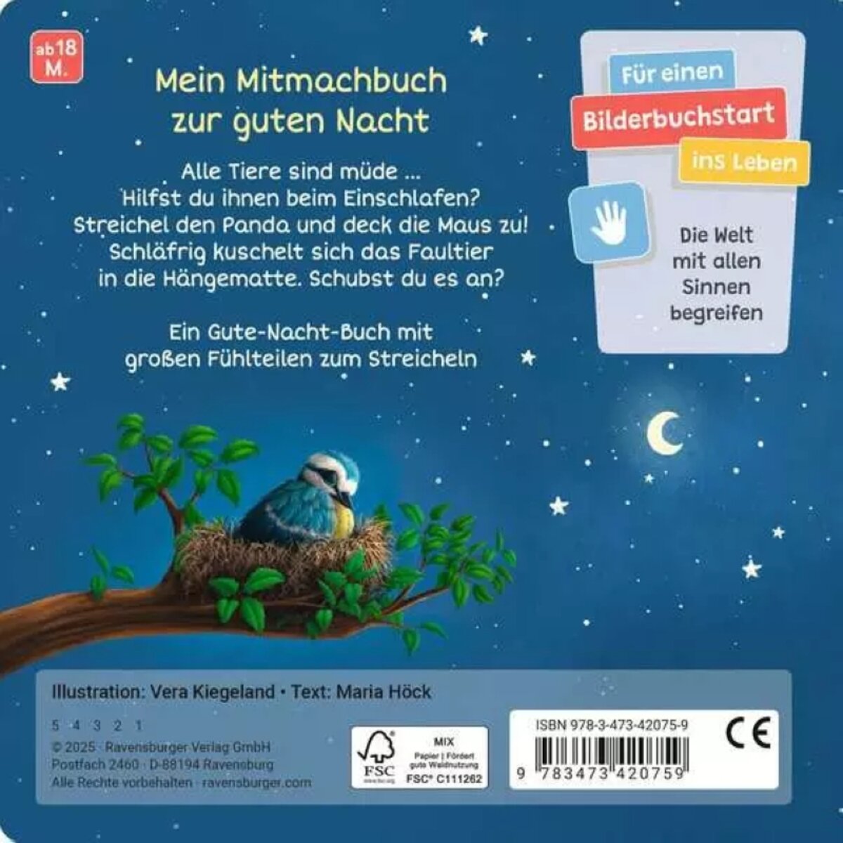 Ravensburger Kinderbuch Müde bin ich deck mich zu