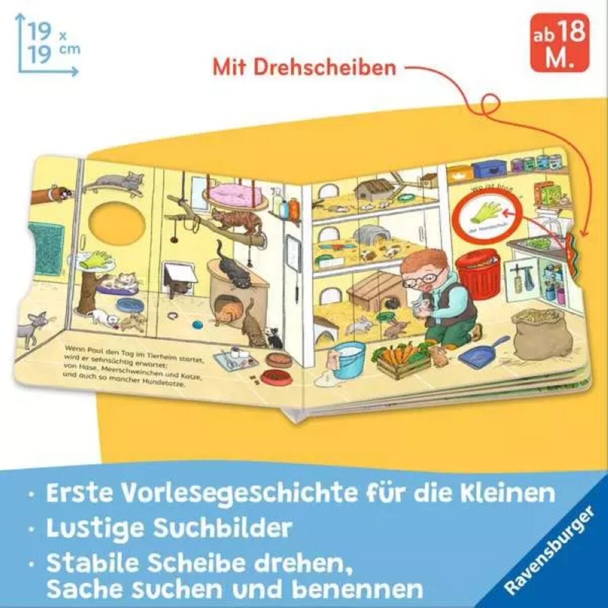 Ravensburger Kinderbuch Wo ist bloß…? Mein Tier-Buch zum Sachen suchen