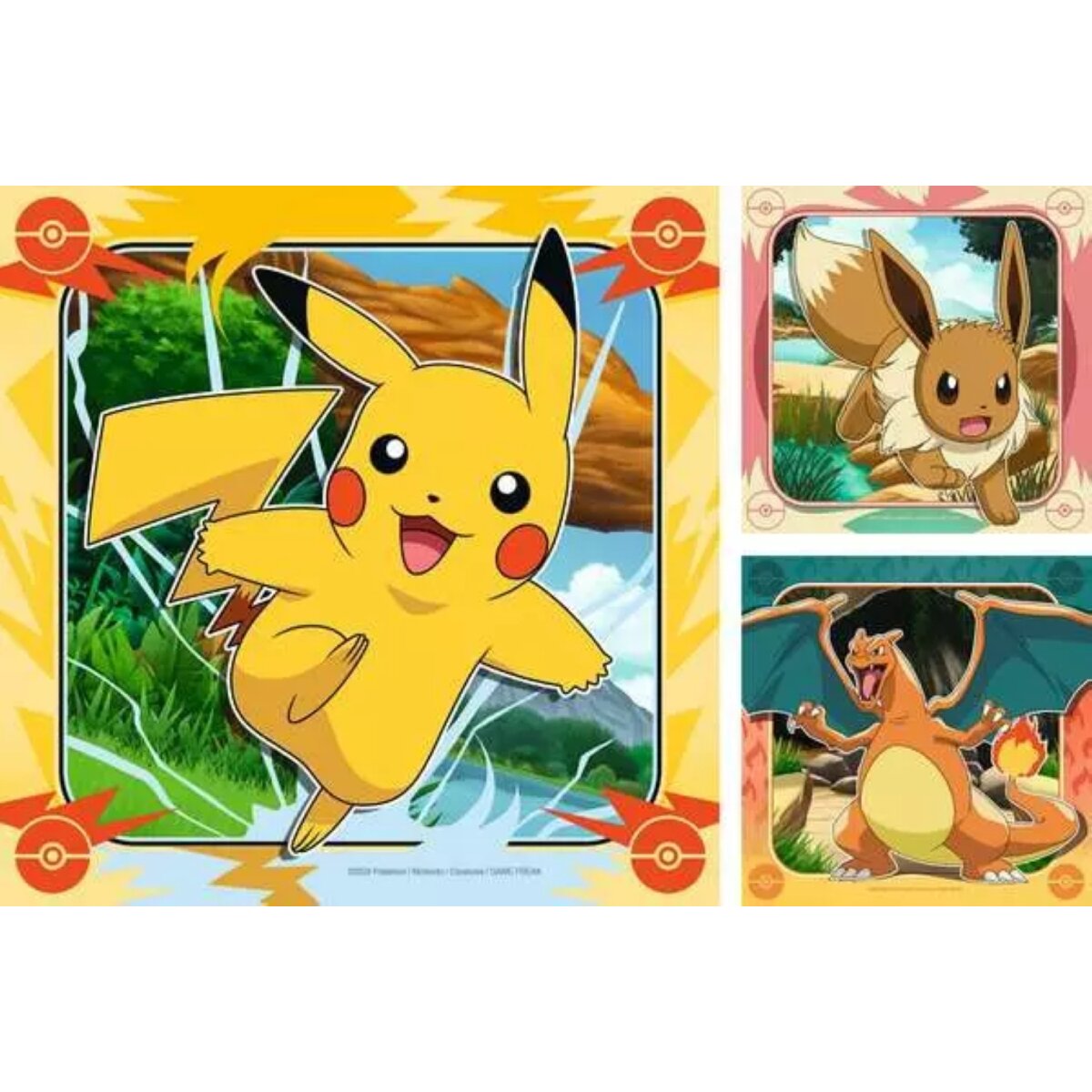 Ravensburger 3 Kinderpuzzle 49 Teile Pokemon 21 x 21 cm
