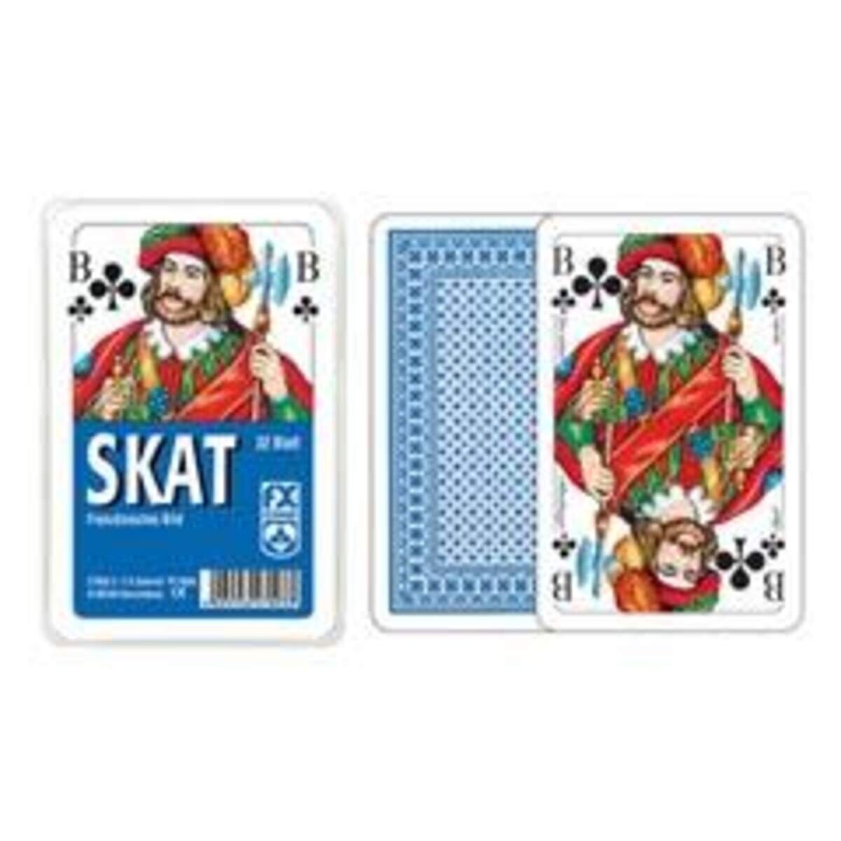 Ravensburger Klassisches Skatspiel, Französisches Bild, 32 Karten in Klarsicht-Box