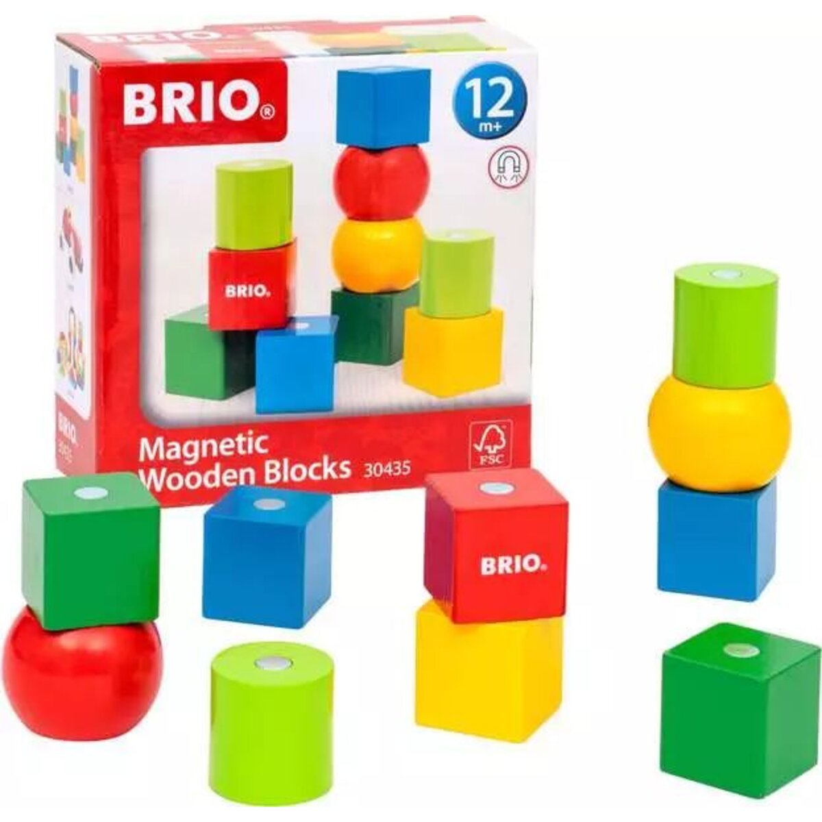 BRIO Magnetische Holzbausteine