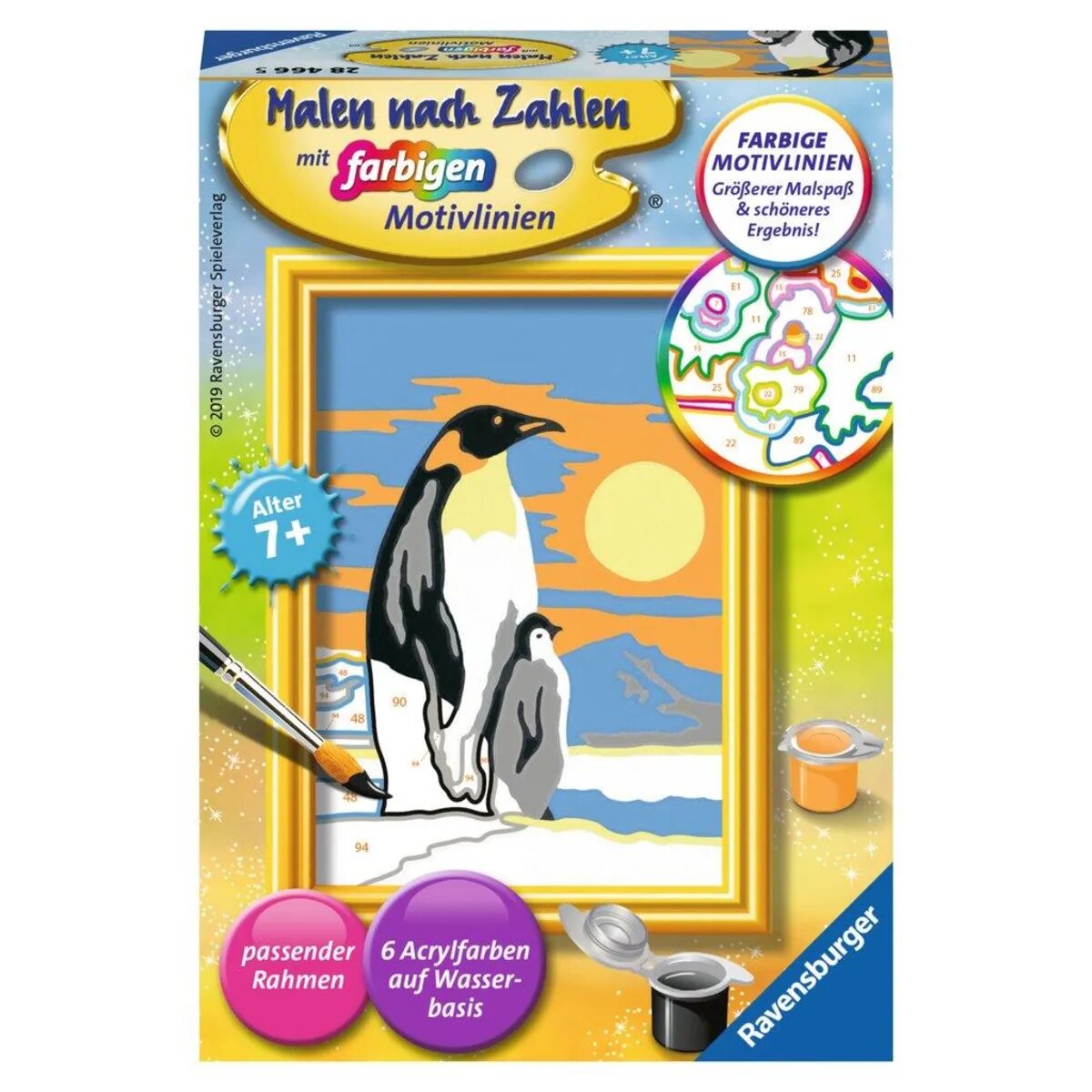 Ravensburger CreArt, Malen nach Zahlen - Süße Pinguine