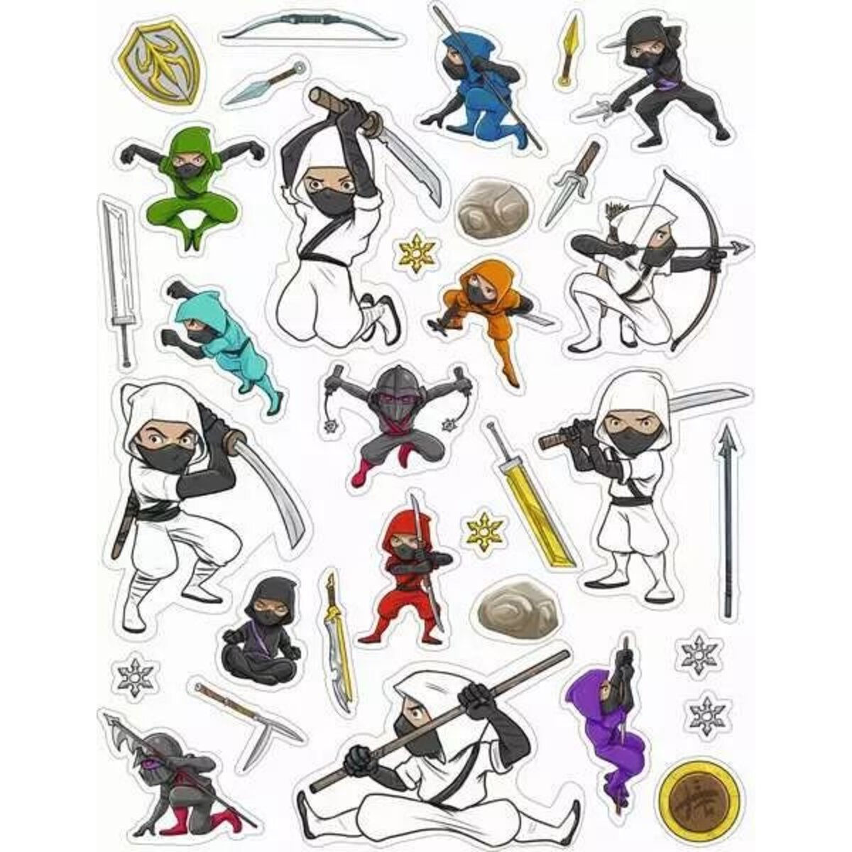 Ravensburger Mein Ausmal-Stickerbuch: Ninjas