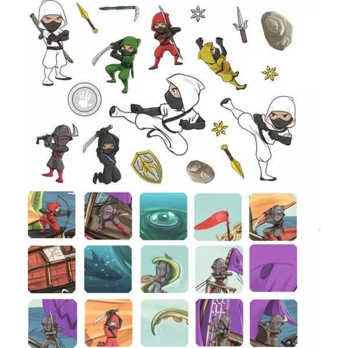 Ravensburger Mein Ausmal-Stickerbuch: Ninjas