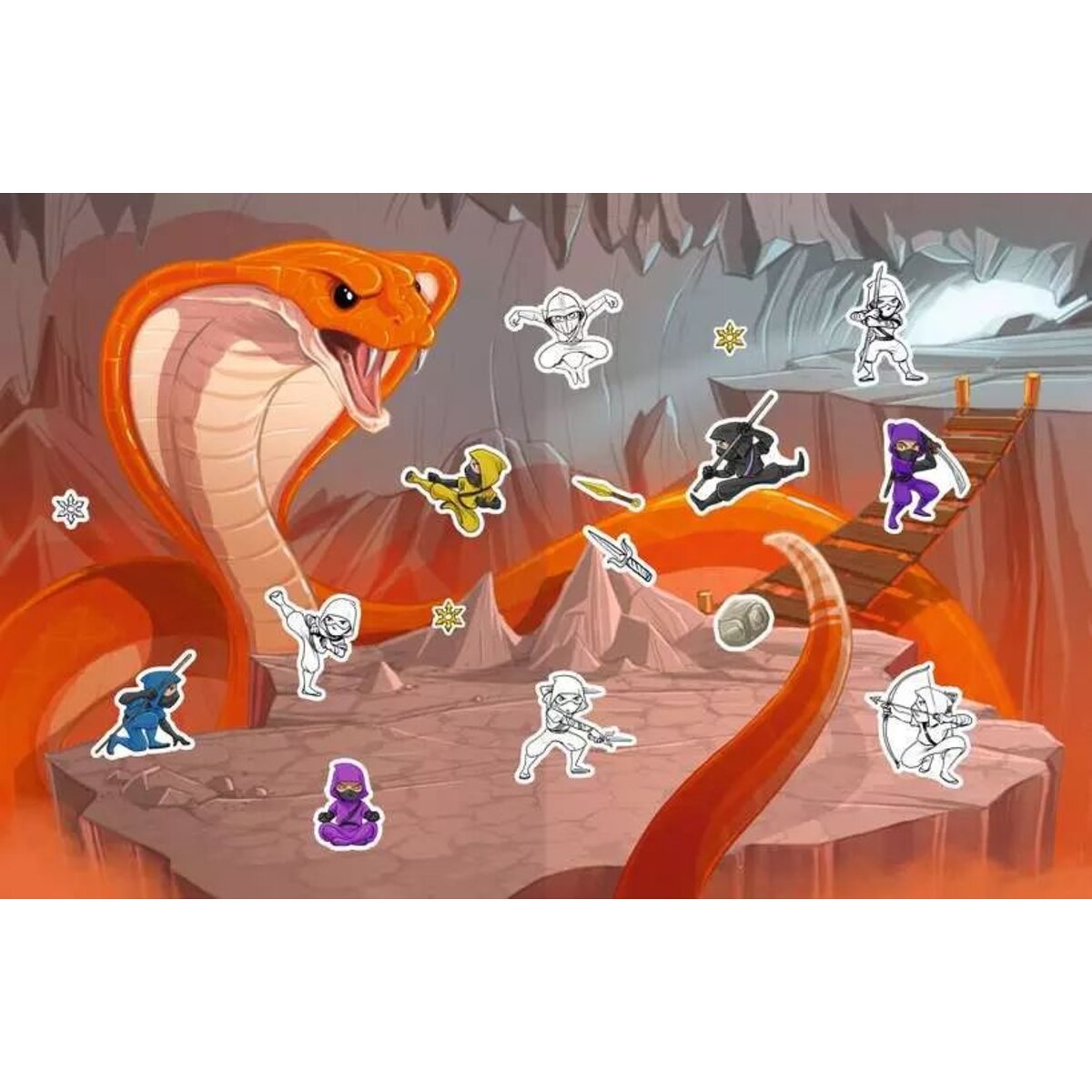 Ravensburger Mein Ausmal-Stickerbuch: Ninjas