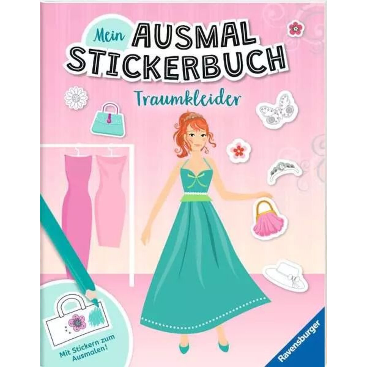 Ravensburger Mein Ausmalstickerbuch: Traumkleider