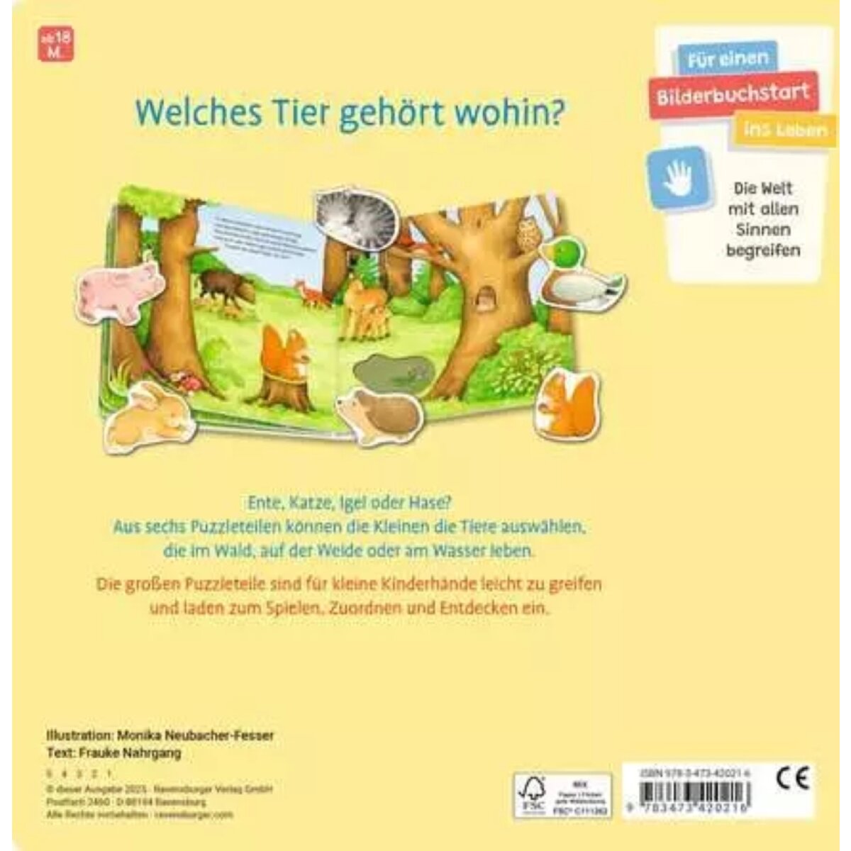 Ravensburger Mein liebstes Puzzle-Spielbuch - Tiere
