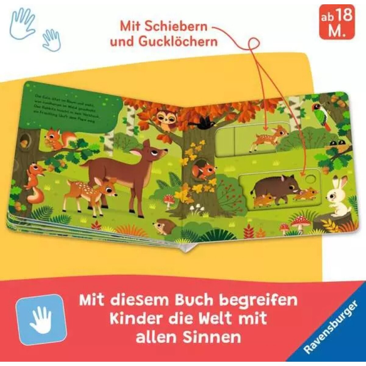Ravensburger Mein Schiebe-Mitmachbuch - Lieblingstiere