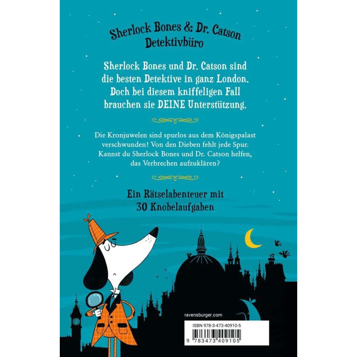 Ravensburger Meisterdetektiv Sherlock Bones. Band. 1: Die Jagd nach den Kronjuwelen