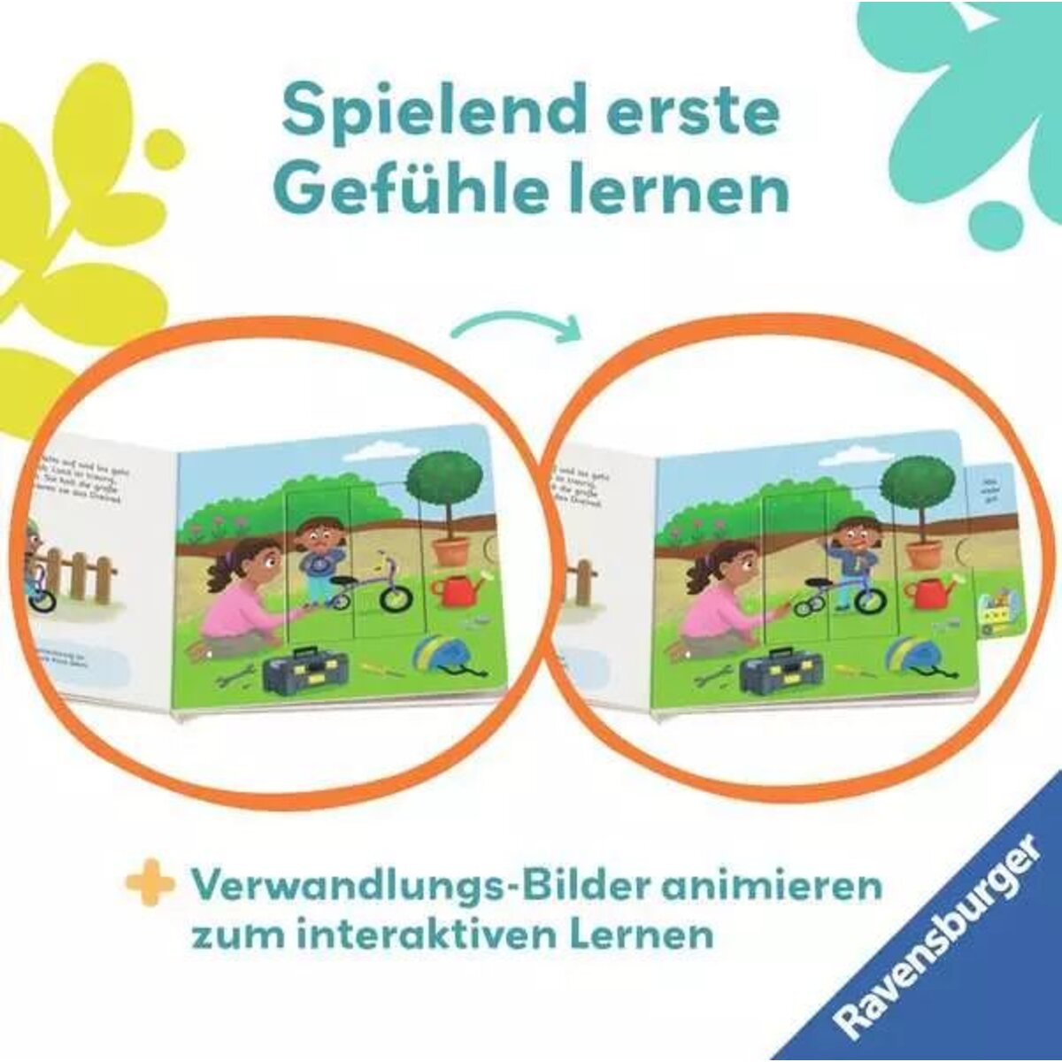 Ravensburger play+ Mein erstes Schiebebuch: Gefühle