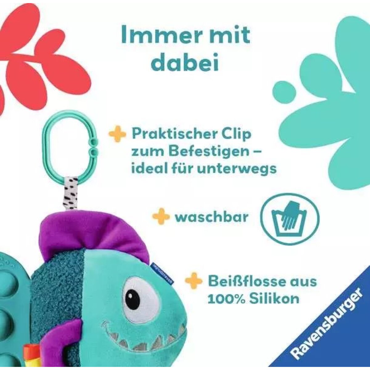 Ravensburger play+ Pop-it Piranha (blau)