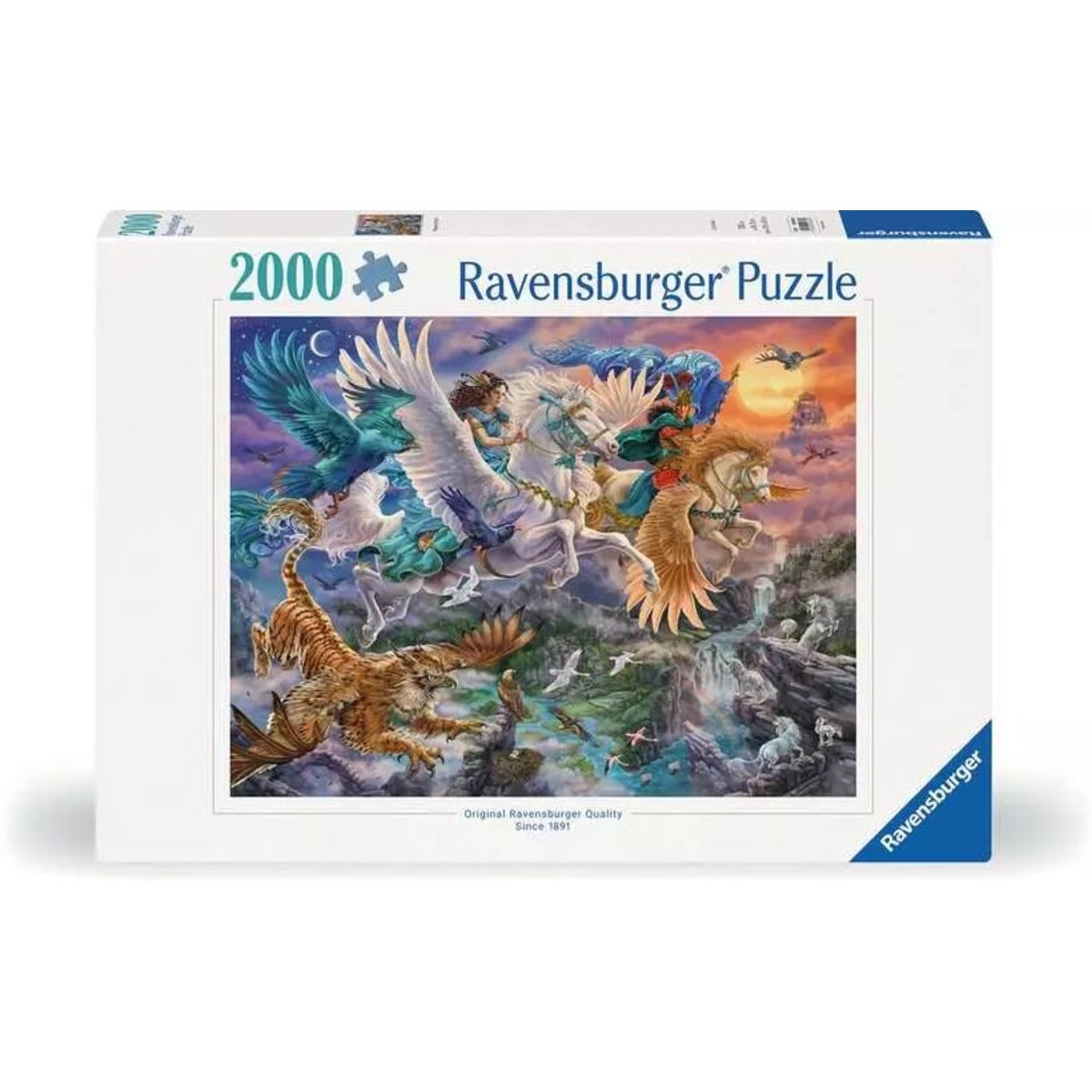 Ravensburger Puzzle - Auf dem Pegasus durch die Lüfte, 2000 Teile