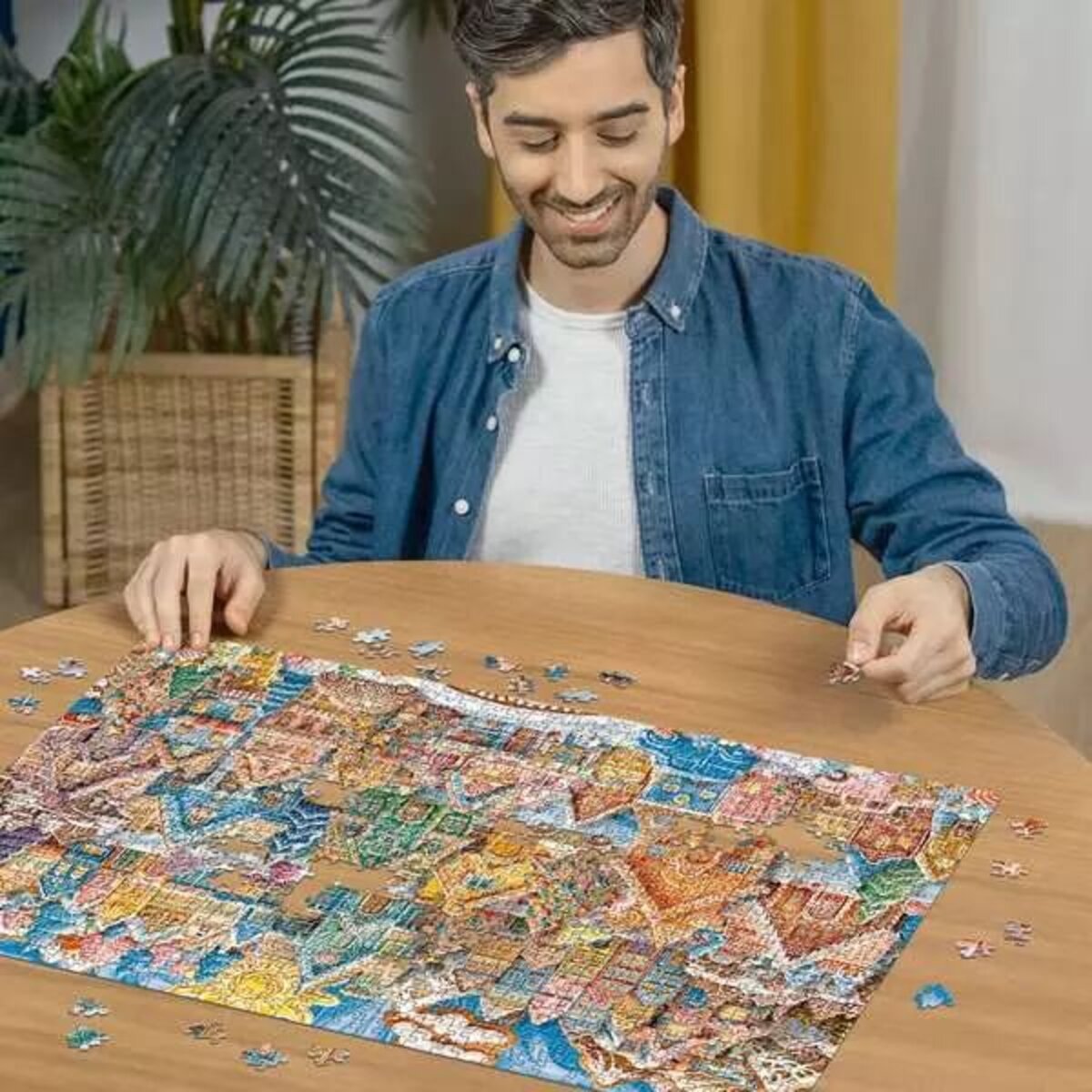 Ravensburger Puzzle - Das Dorf der Weihnachtsplätzchen , 1000 Teile
