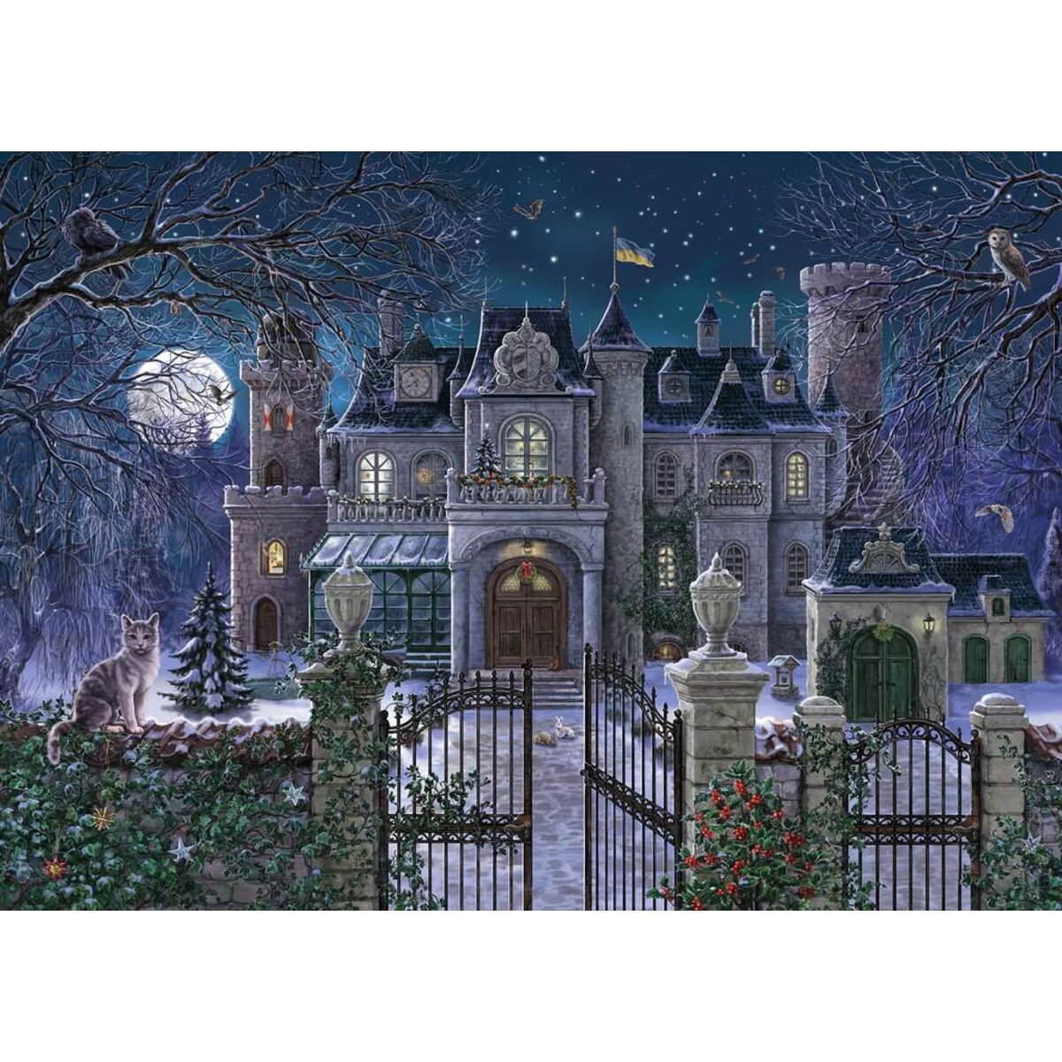 Ravensburger Puzzle - Die Weihnachtsvilla, 1000 Teile