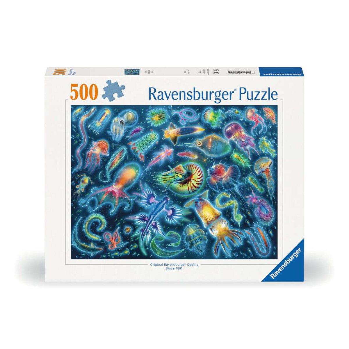 Ravensburger Puzzle - Farbenfrohe Quallen, 500 Teile