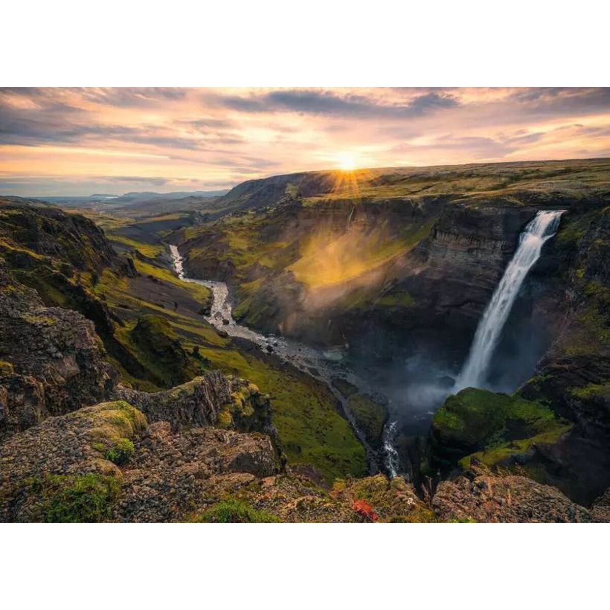 Ravensburger Puzzle - Haifoss auf Island, 1000 Teile