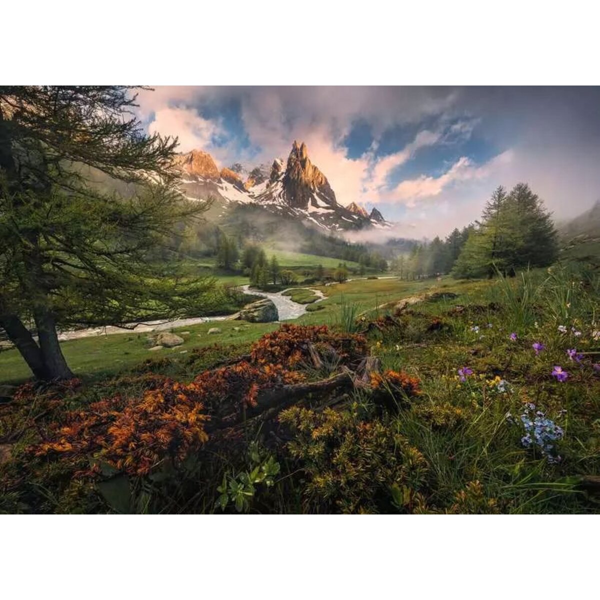 Ravensburger Puzzle - Malerische Stimmung im Vallée de la Clarée, Französische Alpen, 1000 Teile