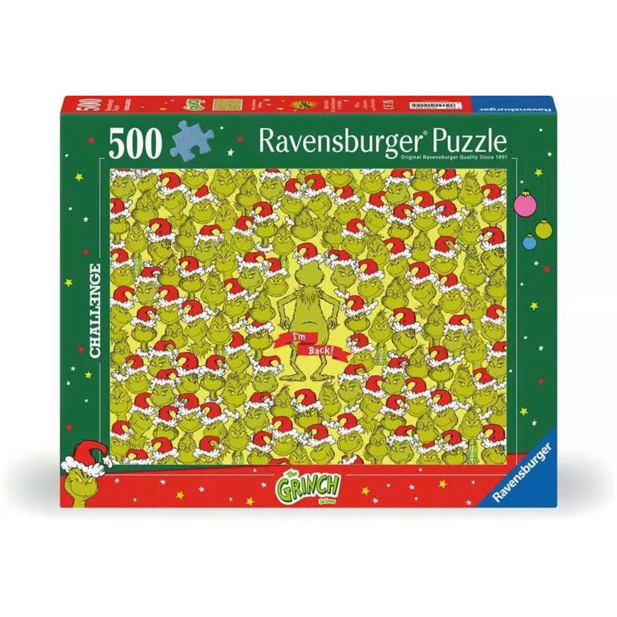 Ravensburger Puzzle - Fröhliche Grinchmas Challenge , 500 Teile