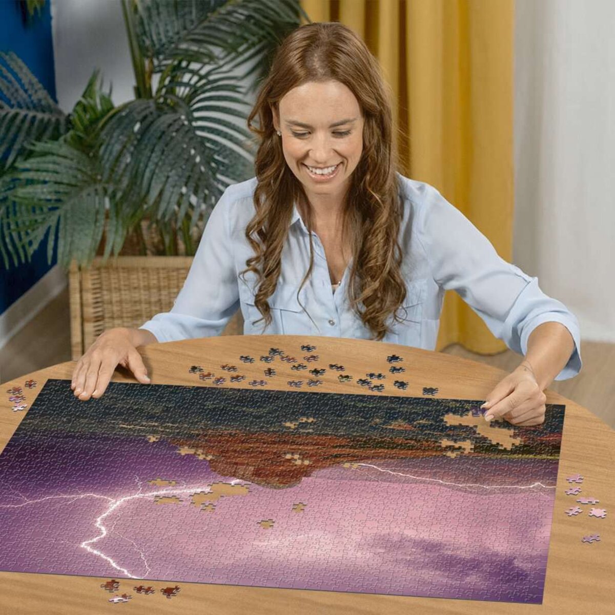 Ravensburger Puzzle - Pinke Gewitterstimmung, 500 Teile