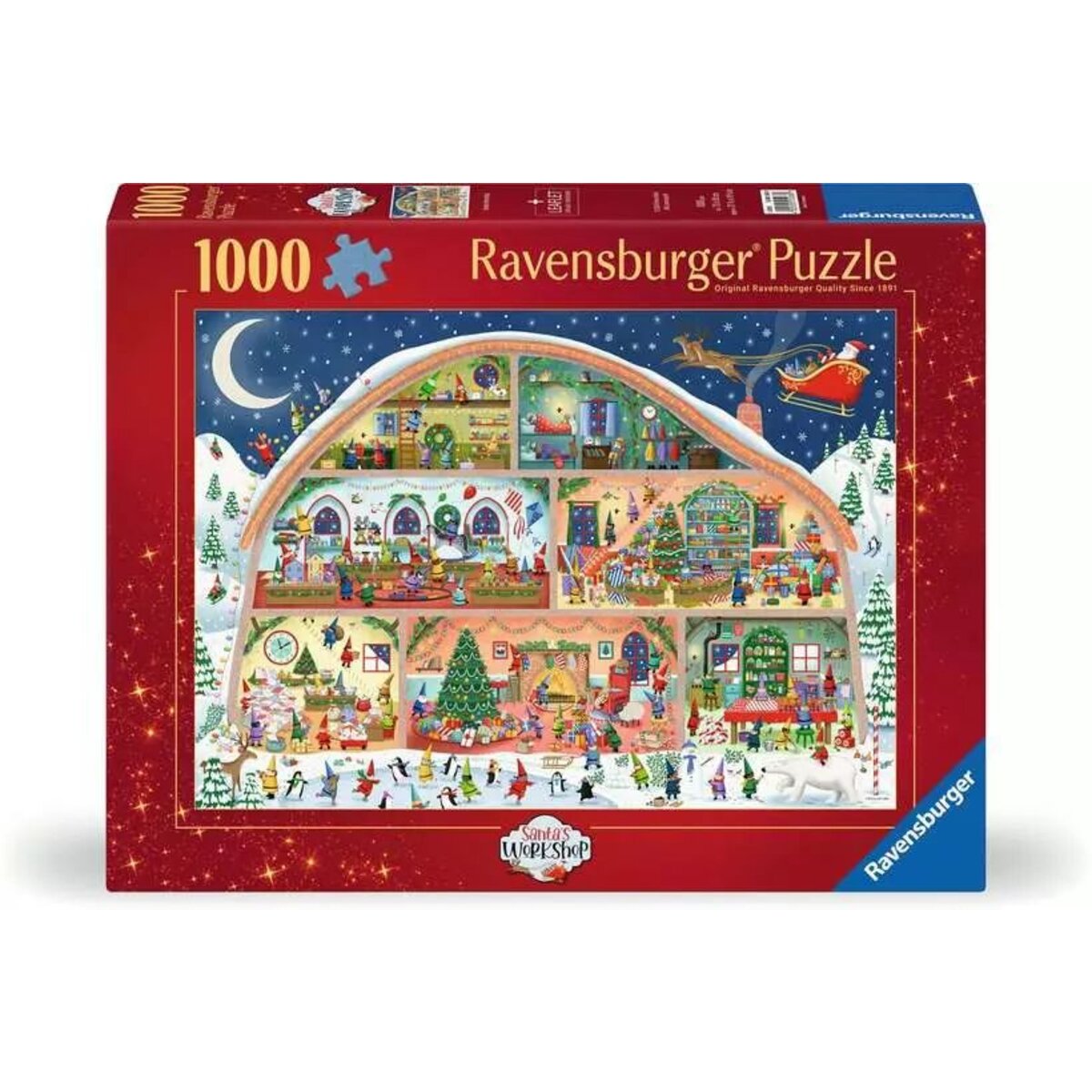 Ravensburger Puzzle - Die Weihnachtswerkstatt, 1000 Teile