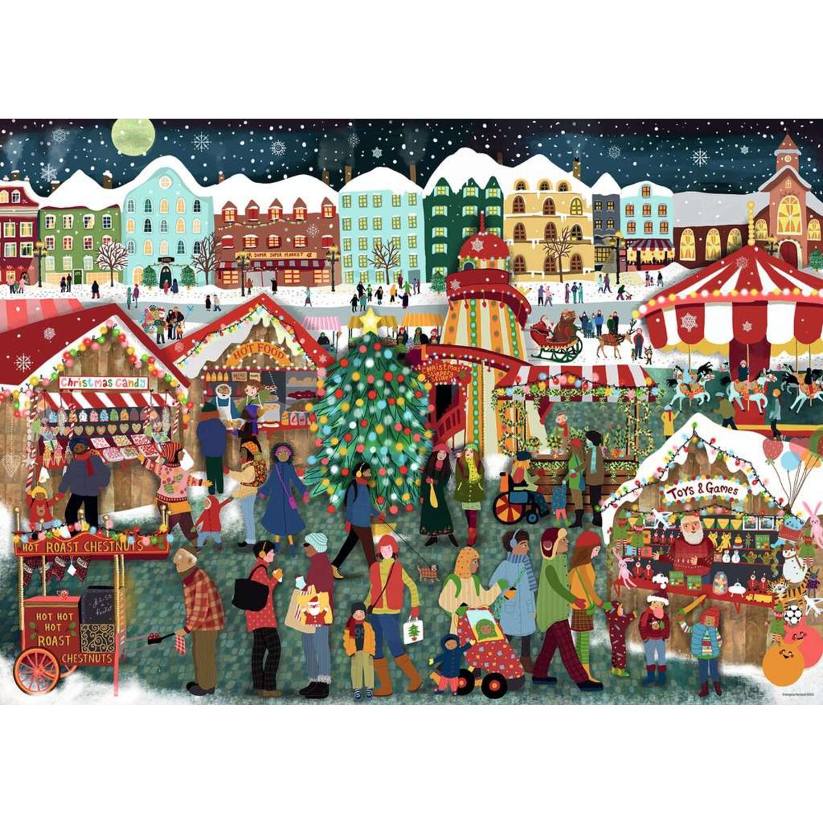 Ravensburger Puzzle - Weihnachtsmarkt, 1500 Teile