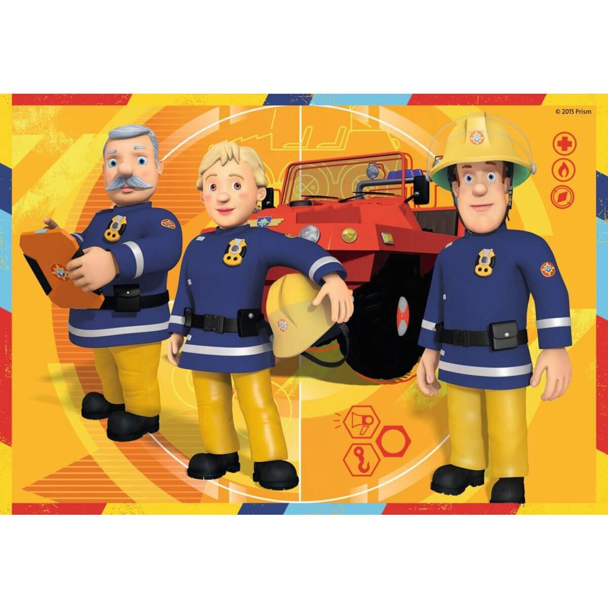 Ravensburger Puzzle Feuerwehrmann Sam im Einsatz, 2x12 Teile