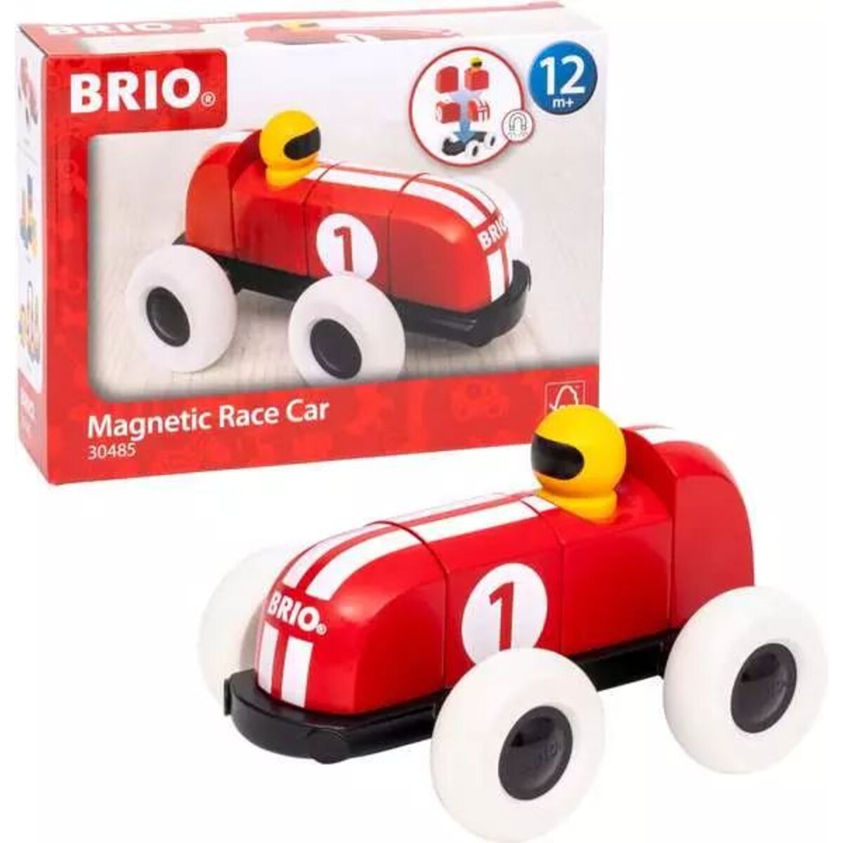 BRIO Rennwagen aus magnetischen Bausteinen