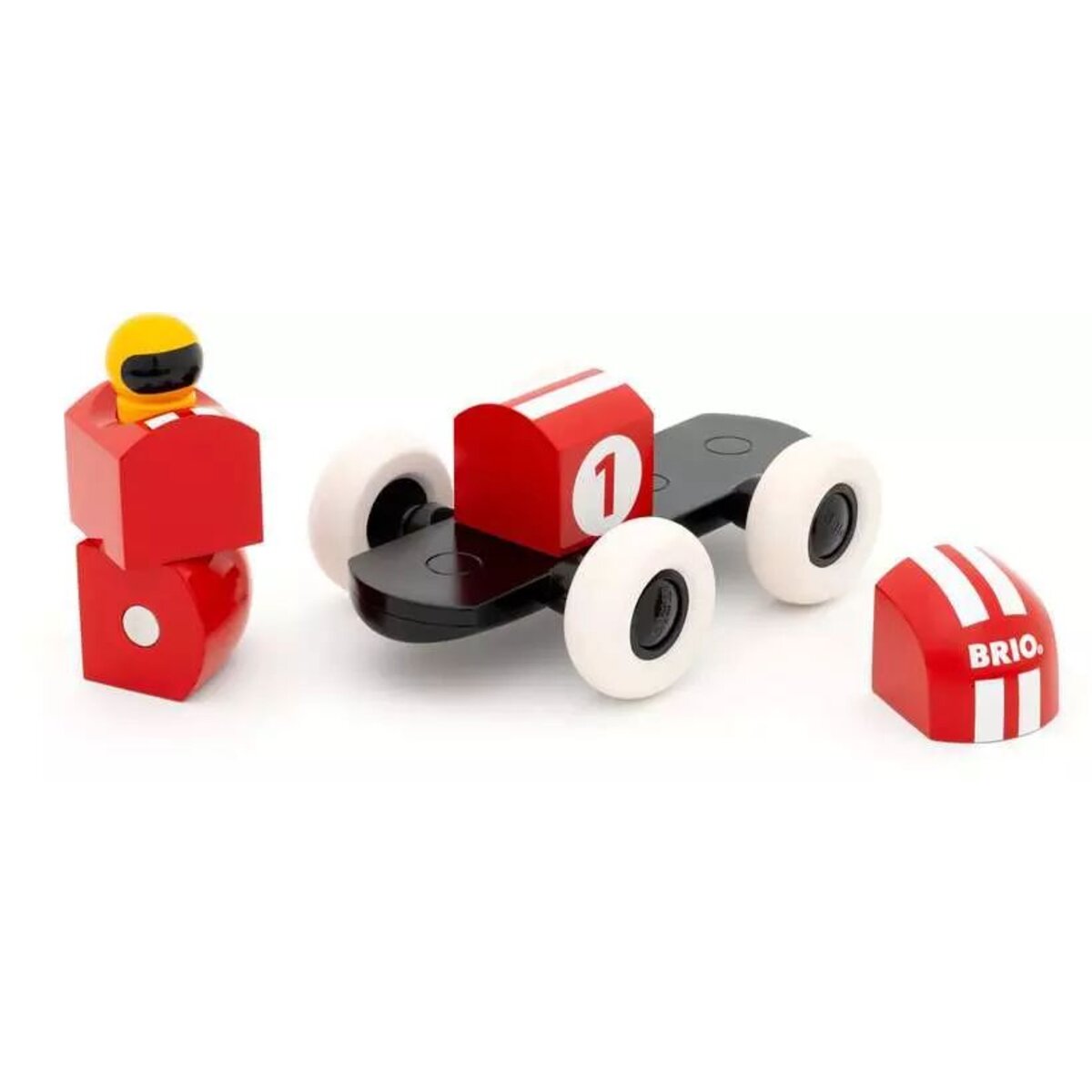 BRIO Rennwagen aus magnetischen Bausteinen