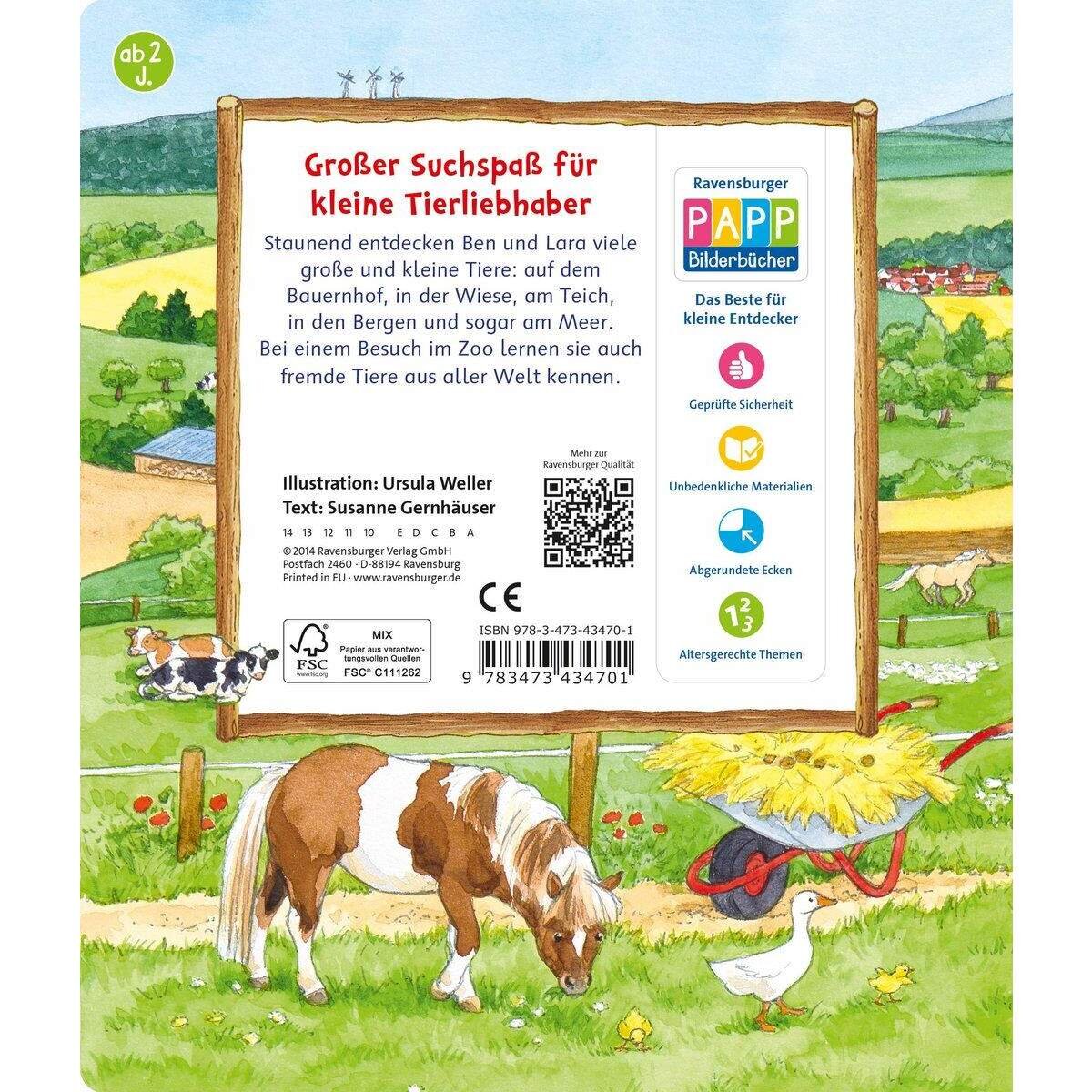 Ravensburger Sachen suchen - Bei den Tieren