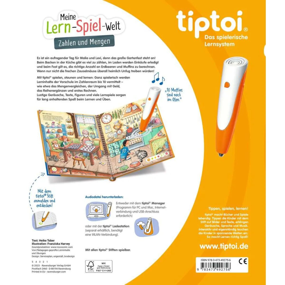 Ravensburger tiptoi® Meine Lern-Spiel-Welt: Zahlen und Mengen