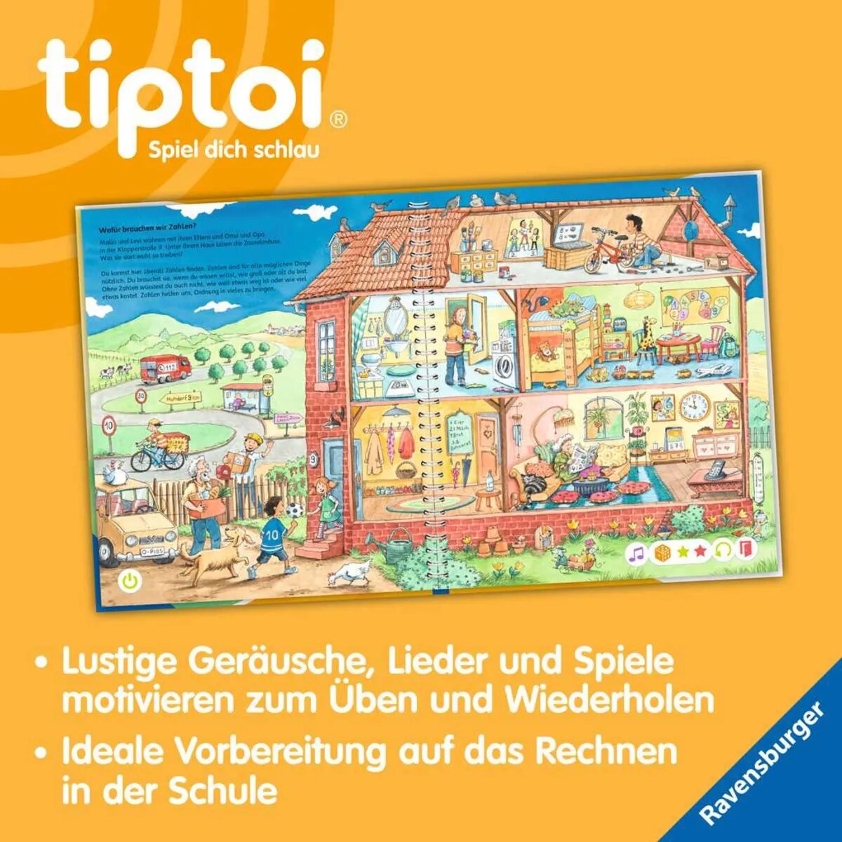 Ravensburger tiptoi® Meine Lern-Spiel-Welt: Zahlen und Mengen