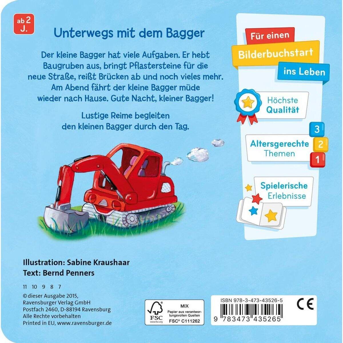 Ravensburger Was machst du, kleiner Bagger?