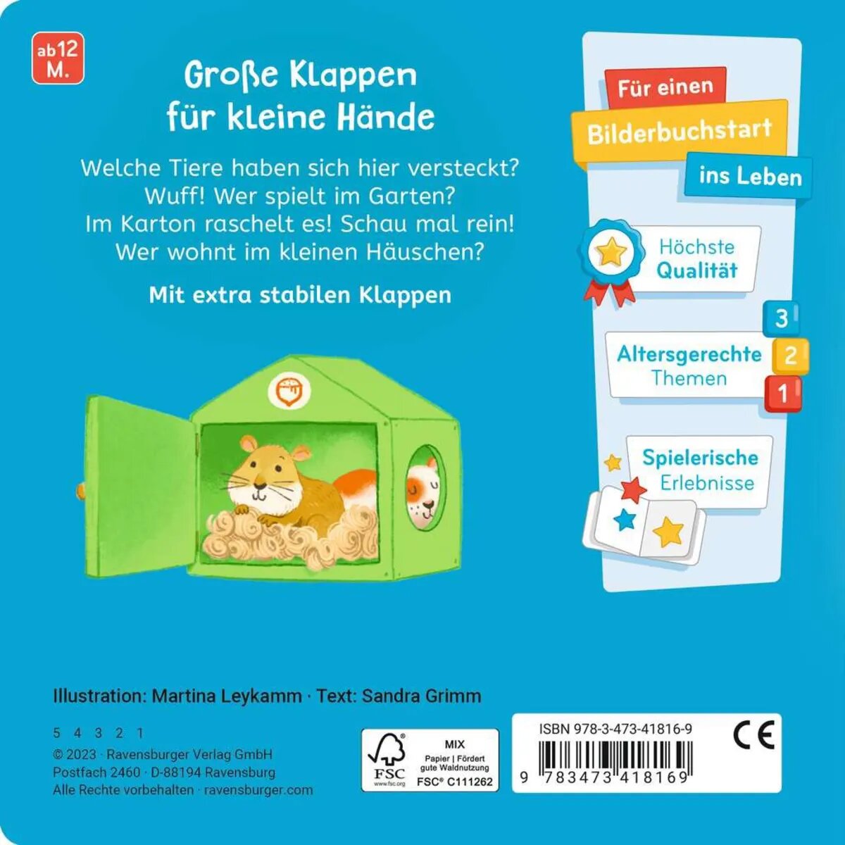 Ravensburger Was siehst du? Klapp auf, klapp zu! Meine Tiere