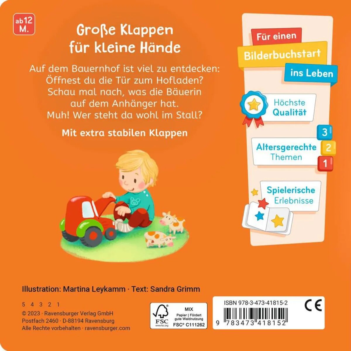 Ravensburger Was siehst du? Klapp auf, klapp zu! Mein Bauernhof