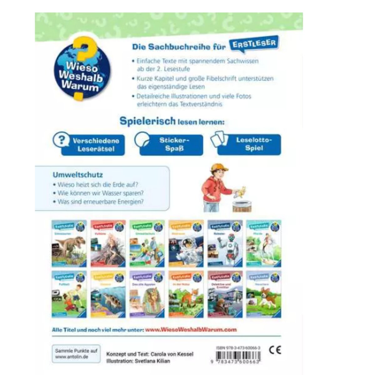 Ravensburger Wieso? Weshalb? Warum? Erstleser, Band 13: Umweltschutz