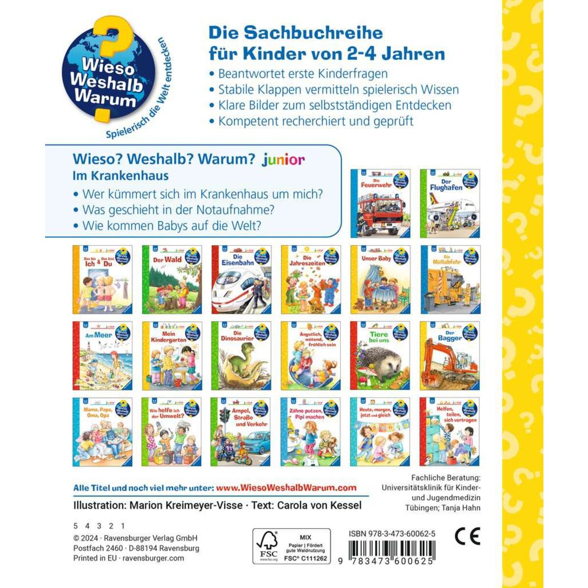 Ravensburger Wieso? Weshalb? Warum? junior, Band 75: Im Krankenhaus