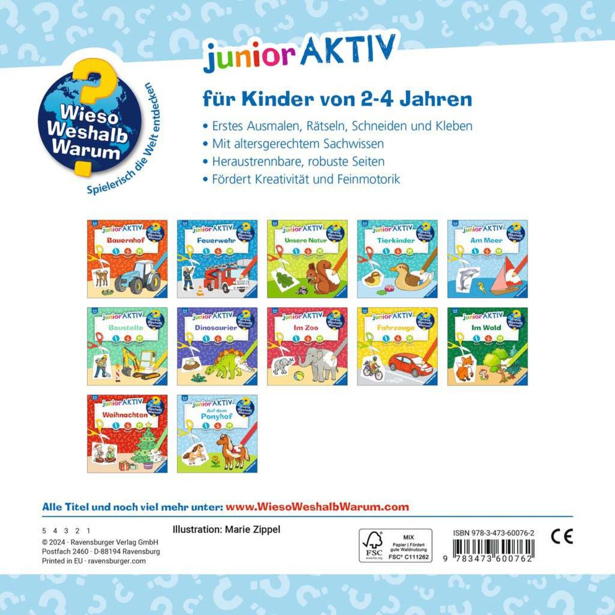 Ravensburger Wieso? Weshalb? Warum? junior AKTIV: Auf dem Ponyhof