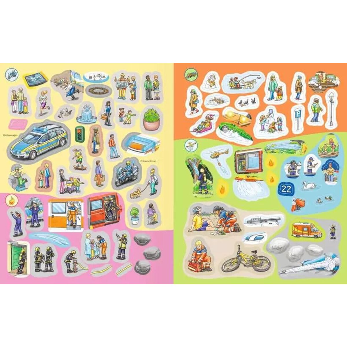 Ravensburger Wieso? Weshalb? Warum? Stickerheft: Einsatzfahrzeuge