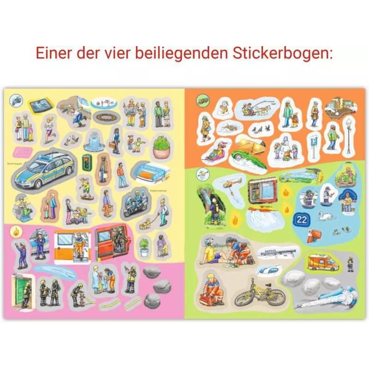 Ravensburger Wieso? Weshalb? Warum? Stickerheft: Einsatzfahrzeuge