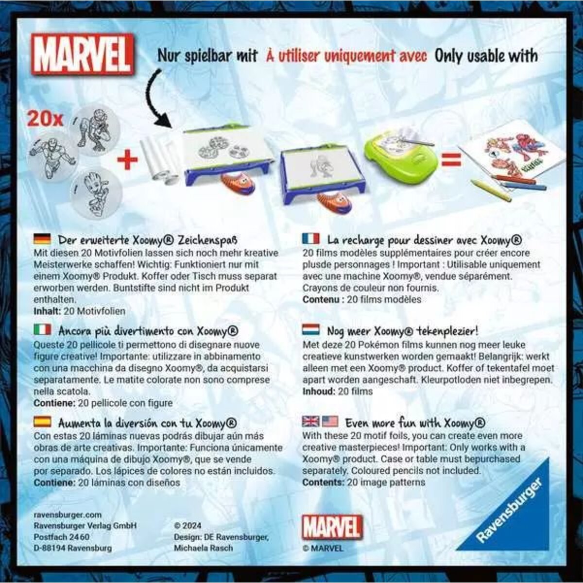 Ravensburger Xoomy Refill Marvel [Erweiterungs-Set)