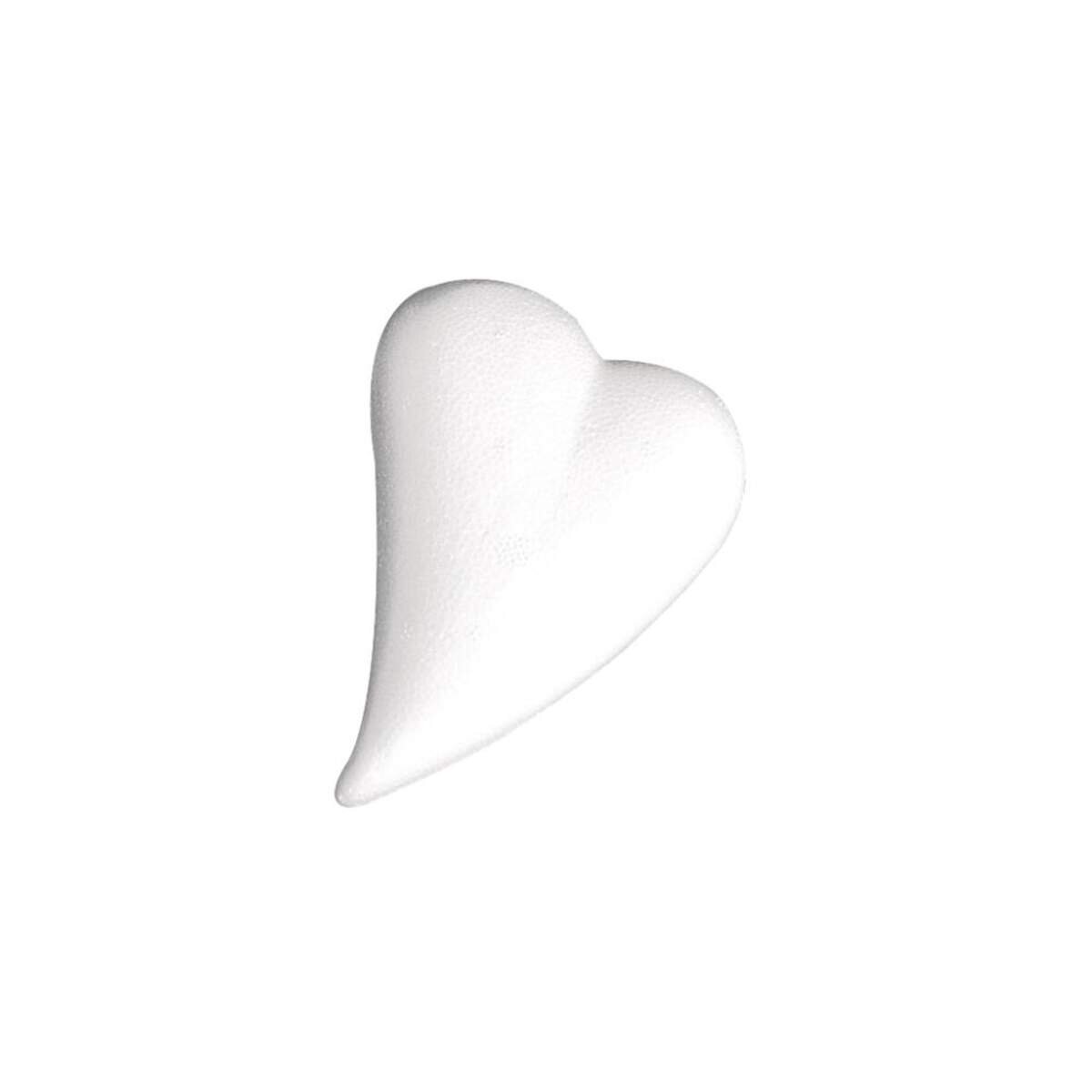 Rayher Styropor Herz, Tropfenform, 8,5cm