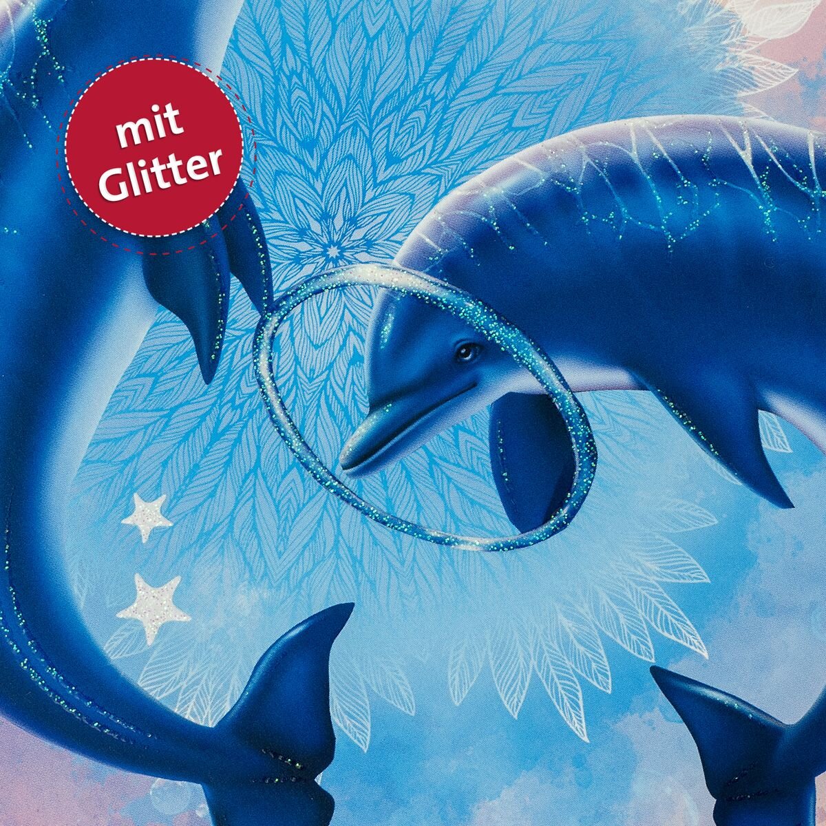 Roth Zeugnismappe / A4 / "Delfine" / wattierter Einband / mit 10 Einlagen