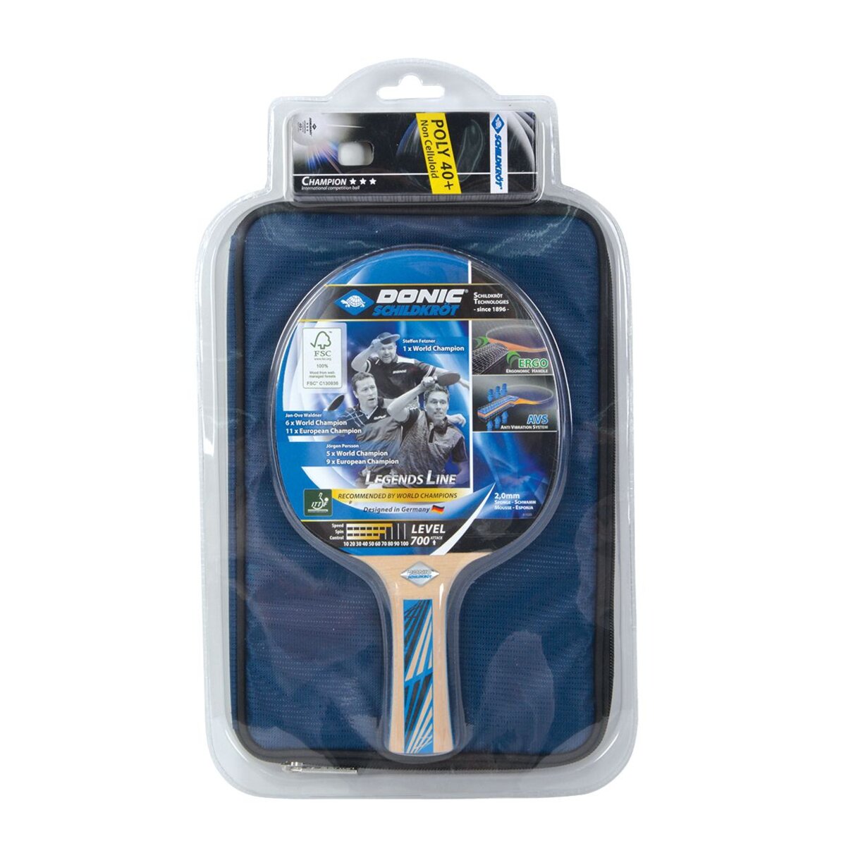 Schildkröt Tischtennis-Premium-Geschenkset Legends 700 FSC