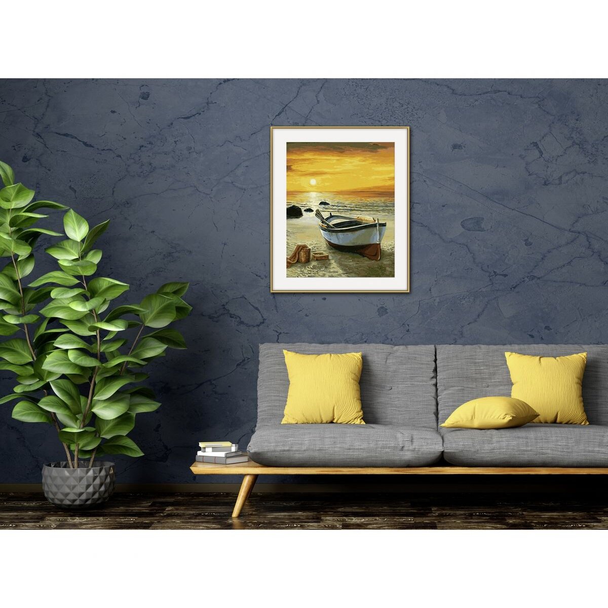 Schipper Malen nach Zahlen - Fischerboot am Strand